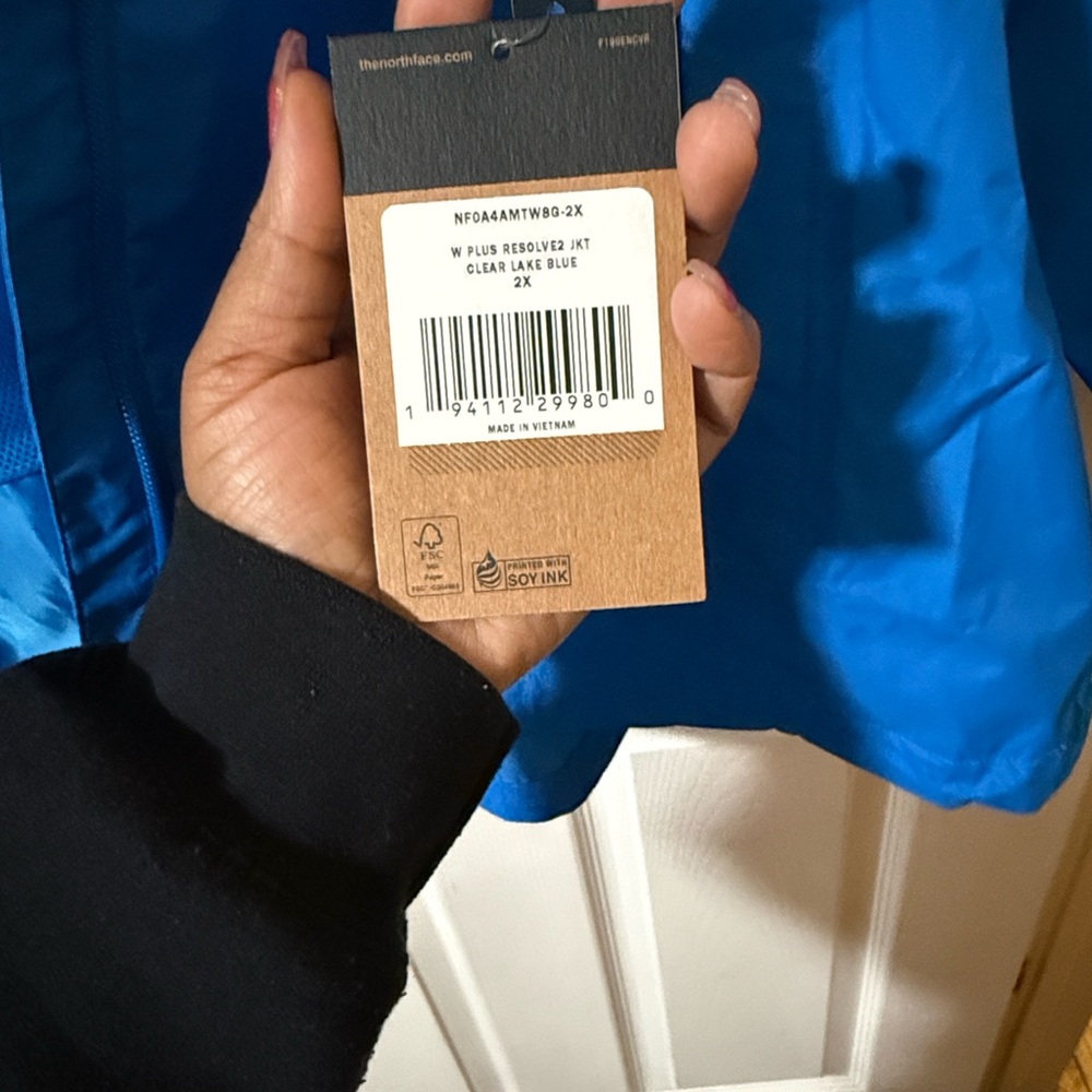 Size 2x The North Face Clear Lake Blue Jacket - Picture 8 of 8